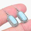 Серьга Natural Republic с ларимаром, из стерлингового серебра 925 пробы, 1,50 дюйма b4m56