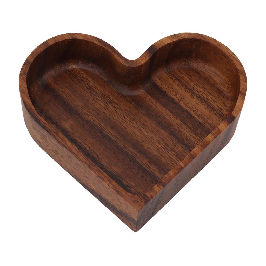 Walnut Fruit Plate Smooth Textured Elegant Wood Serving Tray for Snack Fruit Nut Kitchen Utensils