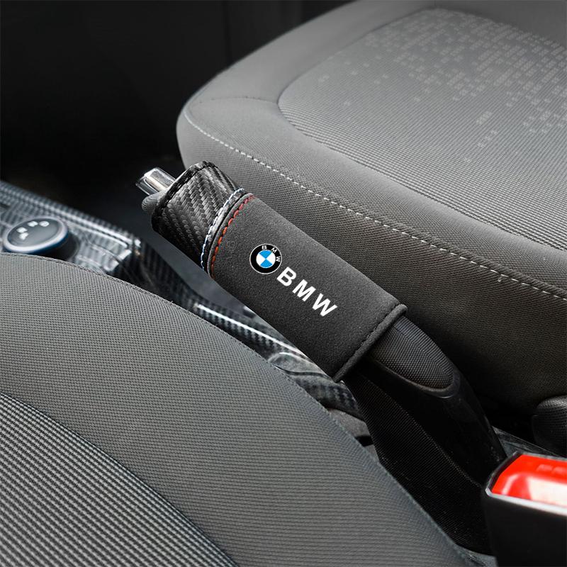 BBKS3 Car Hand Brake Cover For BMW 1 3 5 7 Series X1 X3 X4 X5 F10 F15 F16 F20 F30 F18 F25 M3 M4 E34 M5 Suede Handbrake Grips Protector