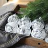 6pcs Clear Baubles Christmas Ball 6cm Hanging Ball Shatterproof Xmas Hanging Ornament  Party Supply