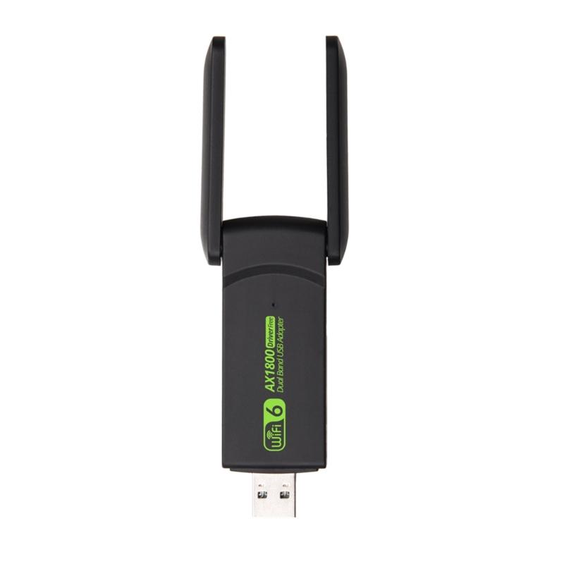Двухдиапазонный беспроводной USB-адаптер AX1800, 1800 Мбит/с, карта для настольного компьютера, ноутбука, игровой Wifi6, приемник, передатчик