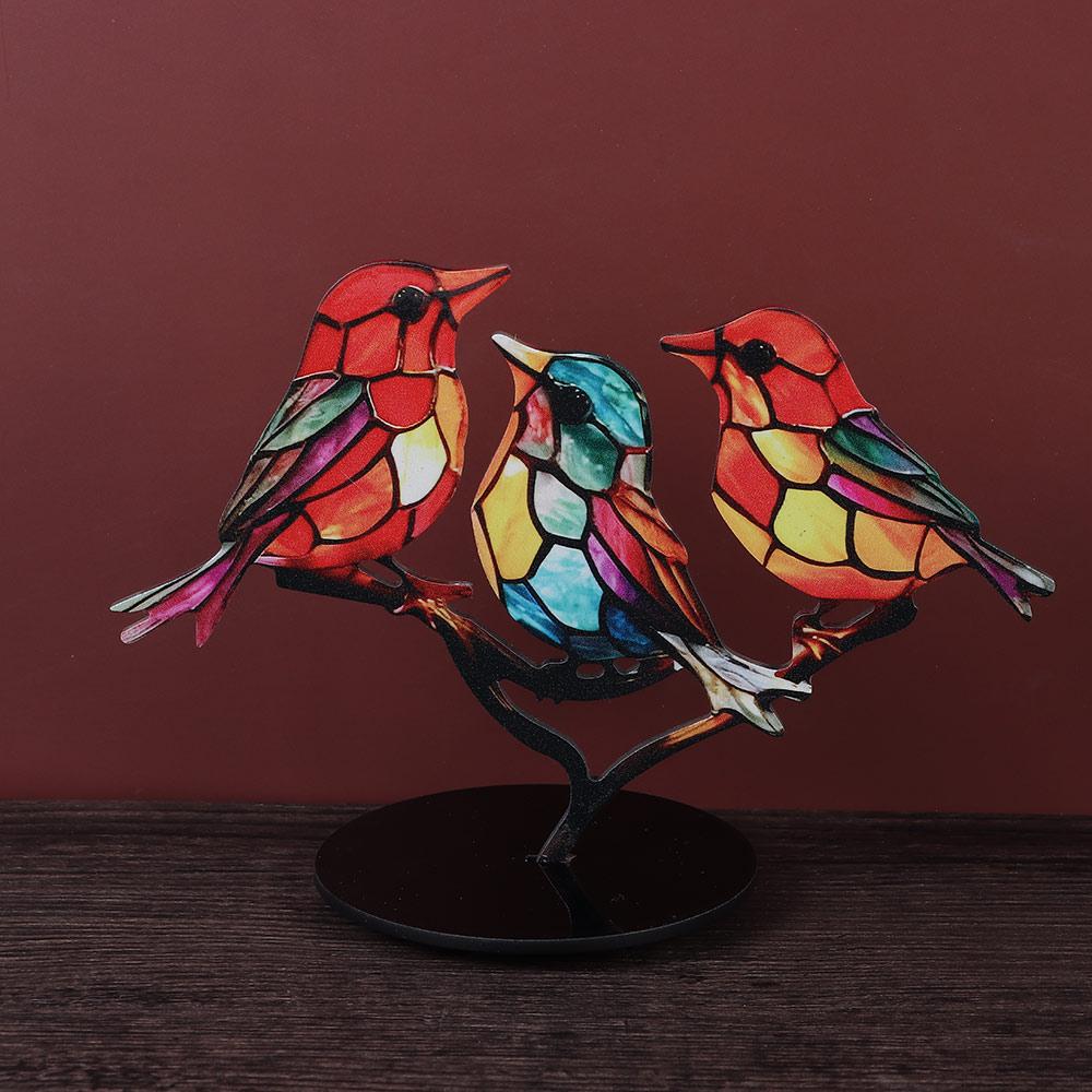 Office Modern Style Colorful Birds Ornament Desktop Decor Tabletop Bird Decoration Birds Figurine