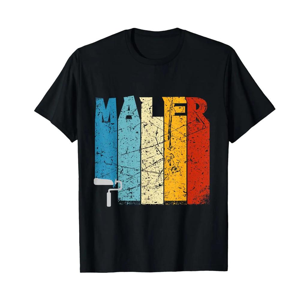 Painter Decorator World Colorful House Master Vintage T Shirt Vintage Soft Unisex Graphic Streetwear Casual Slightly