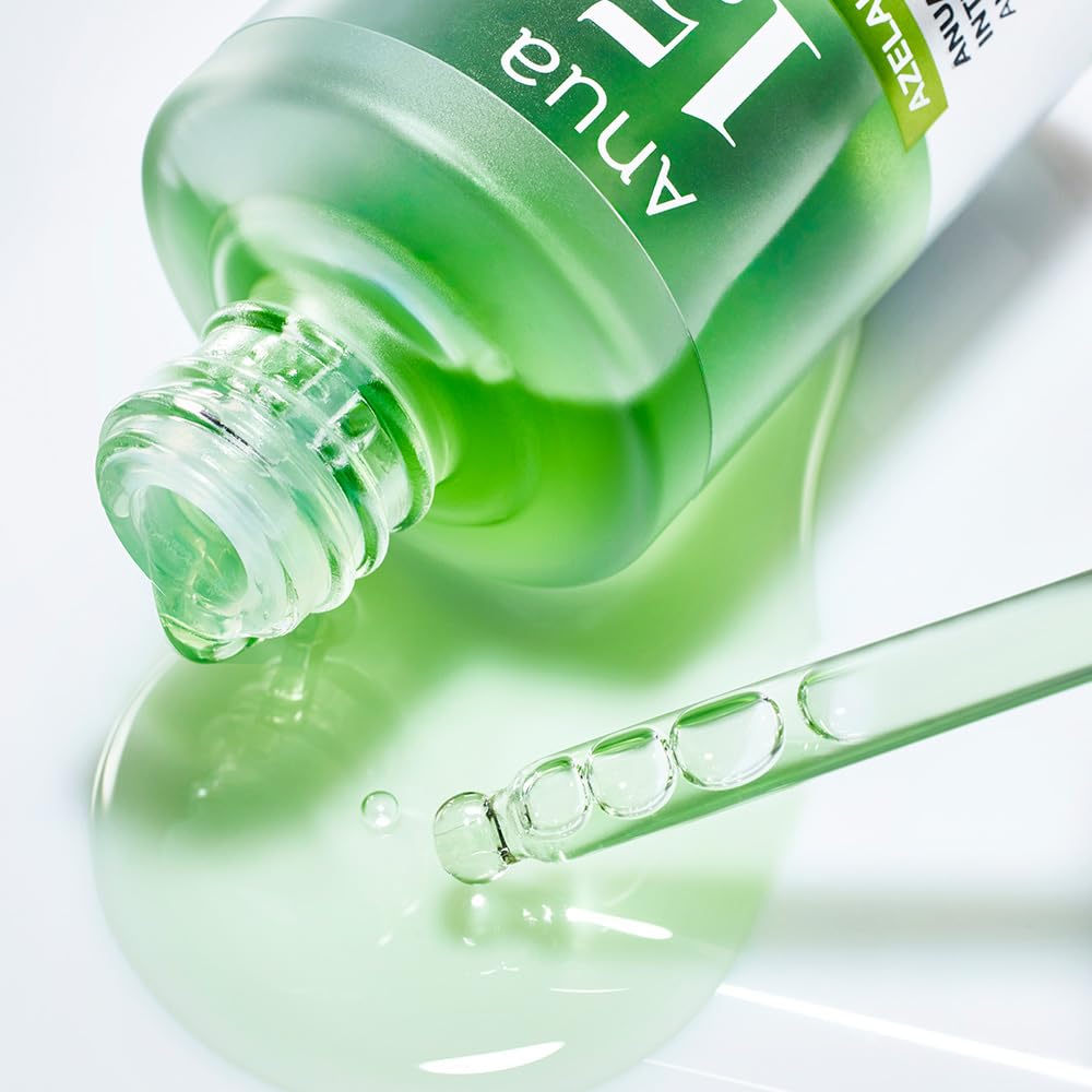 ANUA Azelaic Acid 15 Intense Calming Serum 30ml Serum for Sebum Pore CICA Azelaic Oily Combination Skin Care - Oil-Moisture Balance, Control, Care,