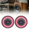 Passive Speaker Radiator With Red Rubber Surround Full Frequency Car Speaker Radiator Replacement