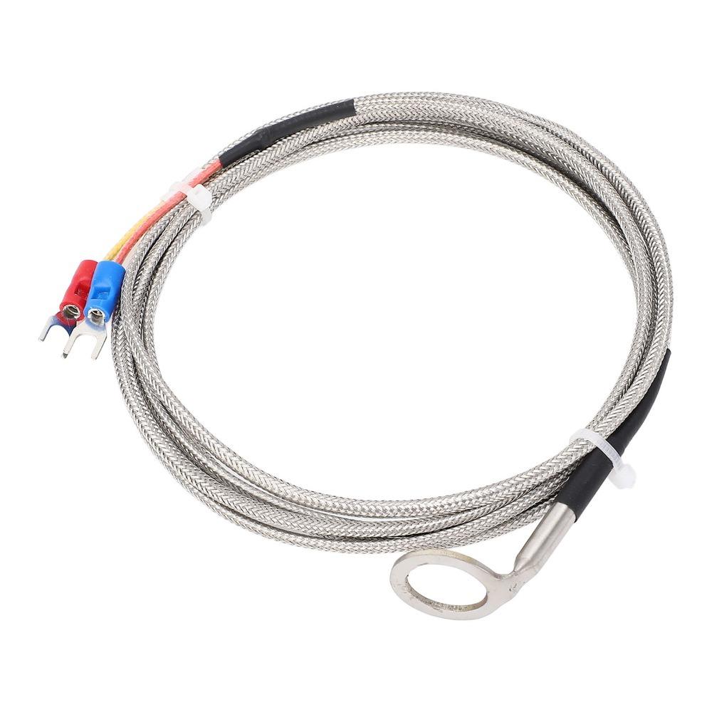 With 14mm ID Washer K Type Thermocouple Probe Stainless Steel -40~1000°C K Type Temperature Sensor High Precision Angled Bend
