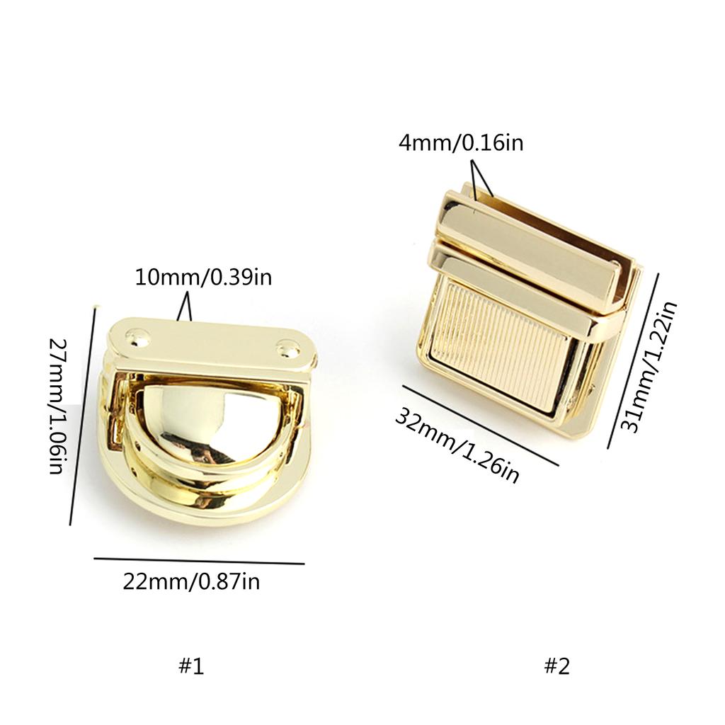Прочный металлический замок с язычком 32x31 мм, пряжка для сумки, ремонт сумок, замки, фурнитура, аксессуары для рукоделия для женщин, сумочек, багажа