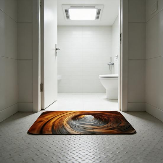 Коврик для пола 3D узоры оптической иллюзии Пылеудаление Нескользящий Дверной коврик Устойчивый к выцветанию Антистатический Входной коврик Чистящий коврик