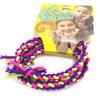 [M5314] - 3 эластичных браслета "Раскраска" фиолетовый желтый розовый