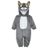 Toddler Animal Jumpsuit Cute Cartoon Hooded 3D Tail Zip Up Long Sleeve Home Casual