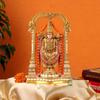 8" Tirupati Balaji Fine Painting Idol Decorative Showpiece Handcrafted Balaji Murti for Home Office and Gifting Purpose Sculpture, Golden, Pack of 1