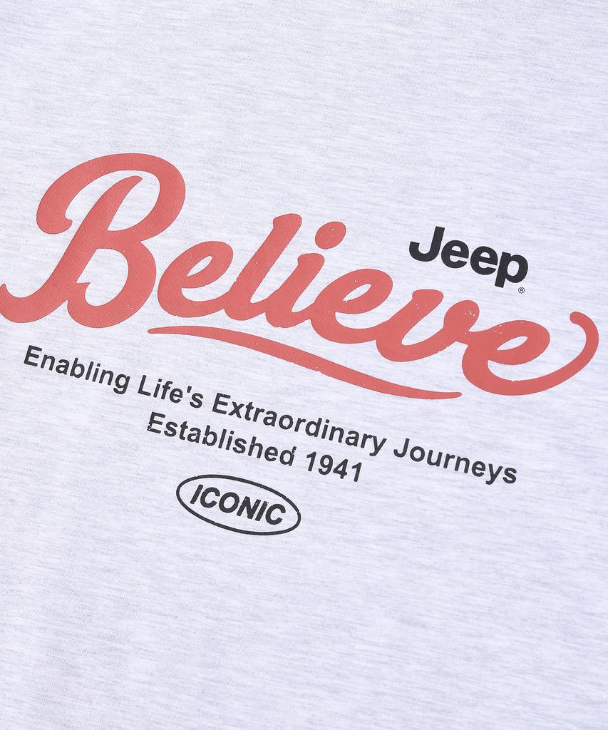 JEEP Футболка с коротким рукавом с треснутым логотипом Jeep Believe (Jr5Tsu162Mw)