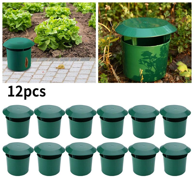 12Pcs Reusable Slug Snail Traps Repellent For Organic Grass Vegetables Gardening Tool