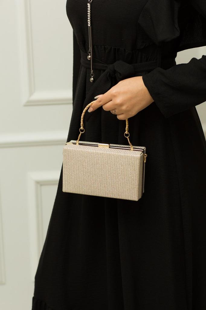 Women's Stylish and Useful Evening Dress Bag Women's Platinum Silvery Evening Dress Bag