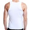 Мужской жилет для фитнеса, сплошной цвет, бесшовный, плюс размер, с круглым вырезом, без рукавов, эластичный, мягкий