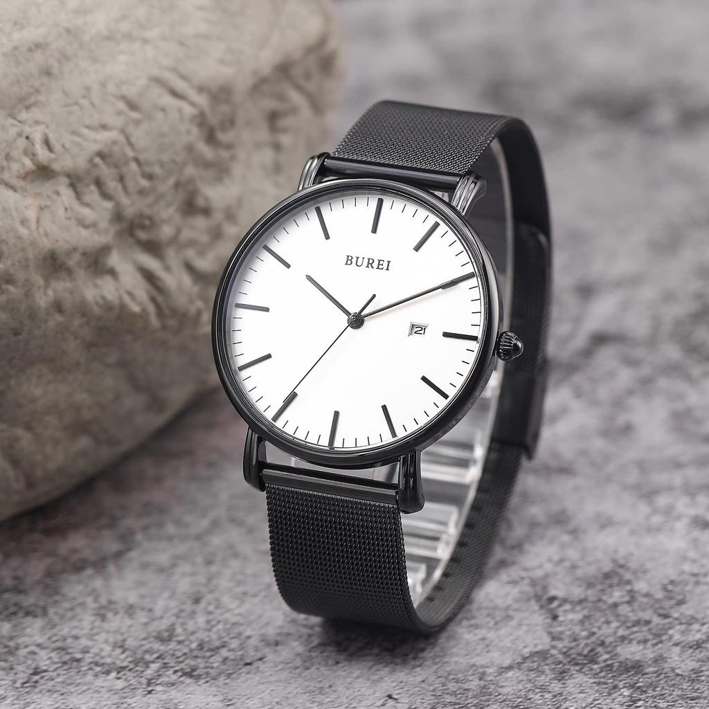 BUREI Простые и водонепроницаемые аналоговые популярные часы G Мужские часы, Стильные, Часы, Бренд, Мужские