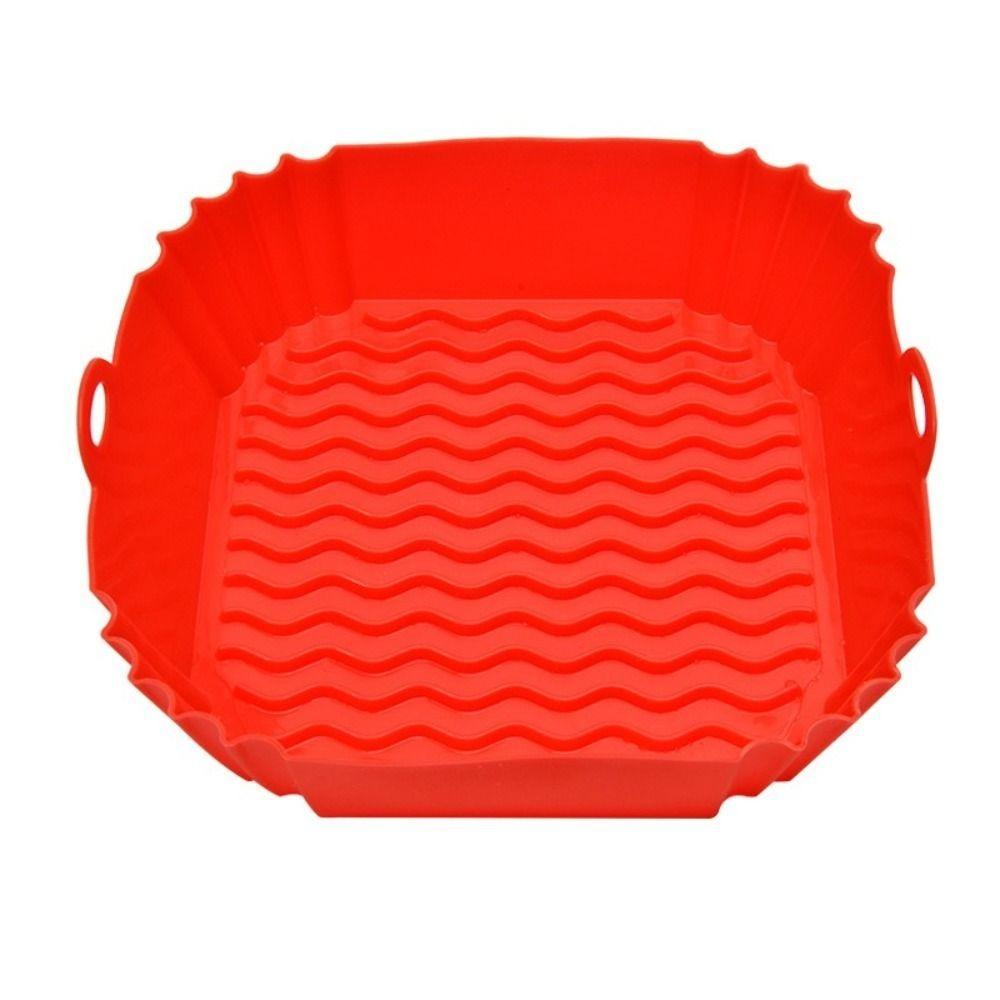 Soft Square Silicone Pot Mould Liners Baking Basket New Silicone Mold for Air Fryer