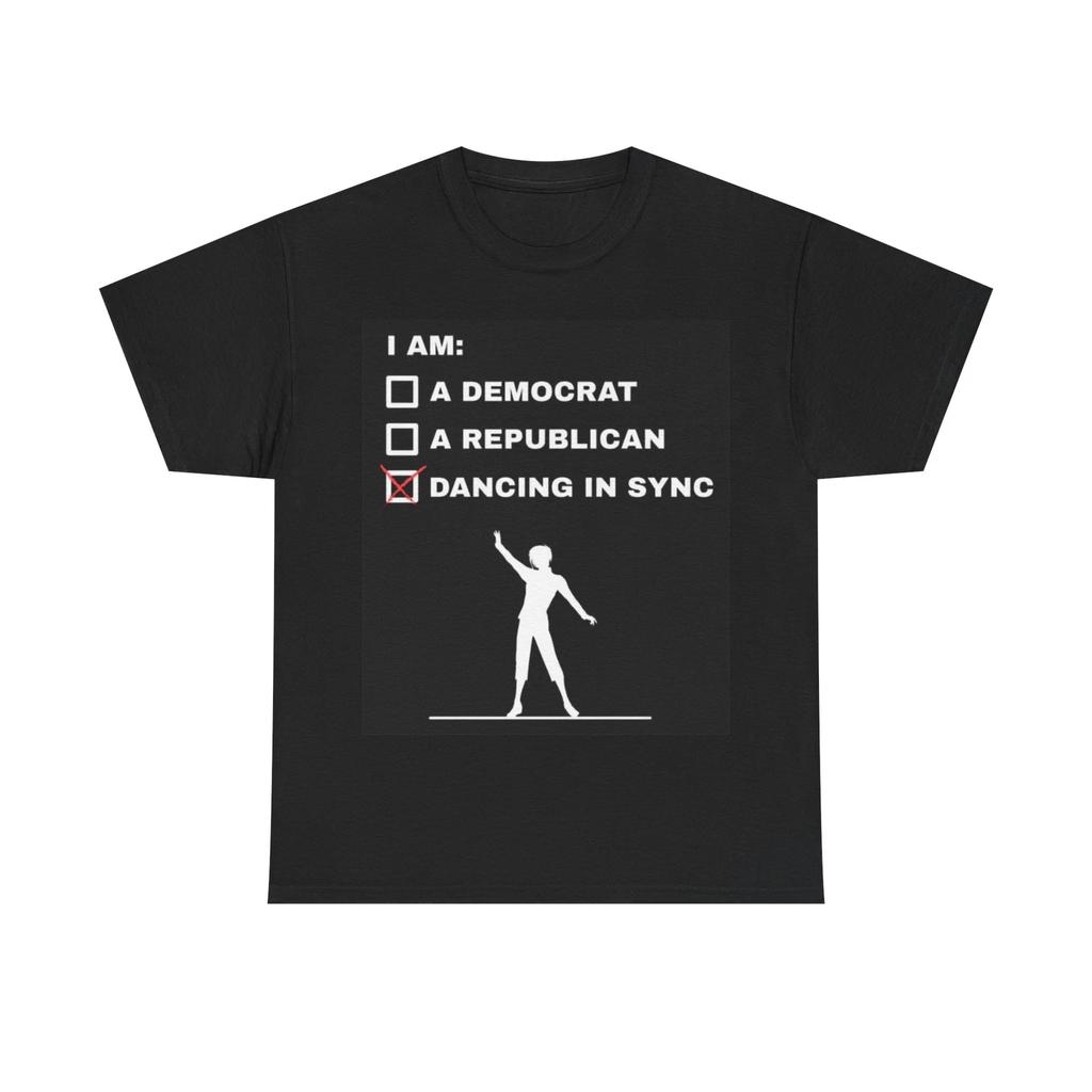 Men's and Women's T-shirts Dancing In Sync
