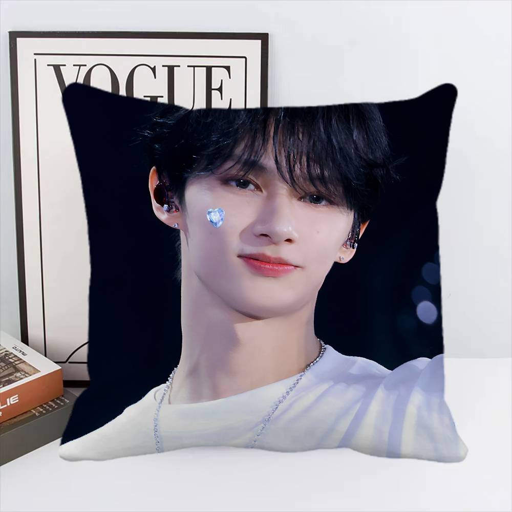 Чехол для подушки Kpop Junhui Wen Квадратная подушка Спальня Диван Подушка для отдыха и комфорта Автомобиль Домашний декор