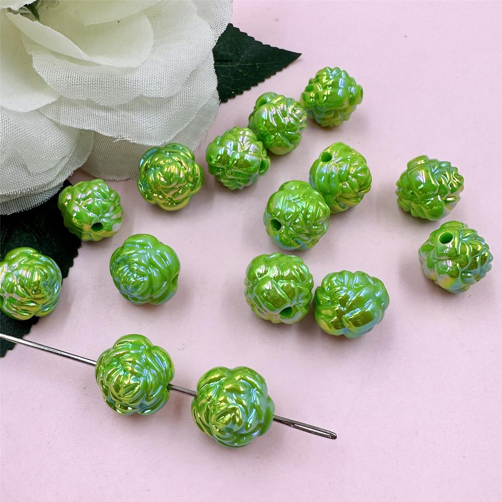 DIY акриловые браслеты 15 мм модные цветы 15 шт. для ожерелья свободные бусины аксессуары для изготовления ювелирных изделий