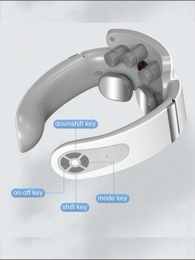 Массажер для шейного отдела позвоночника Переносной мини-массажер для шеи и плеч Глубокий массаж шеи Теплое нажатие Уход за шеей