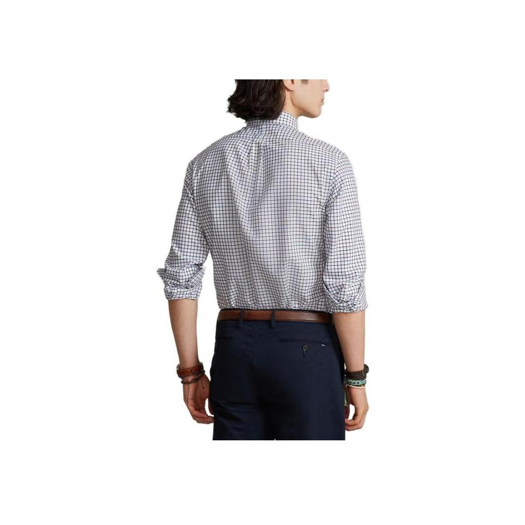 Polo Ralph Lauren SS23 клетчатая вышитая однобортная рубашка мужские рубашки многоцветные MNPOWOV16821723-999