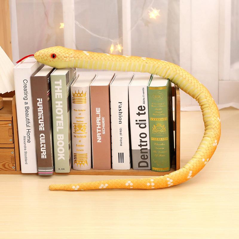 Плюшевая игрушка-змея для симуляции Python с Amazon, кукла-обманка, большая змея, маппет, мягкая тряпичная кукла