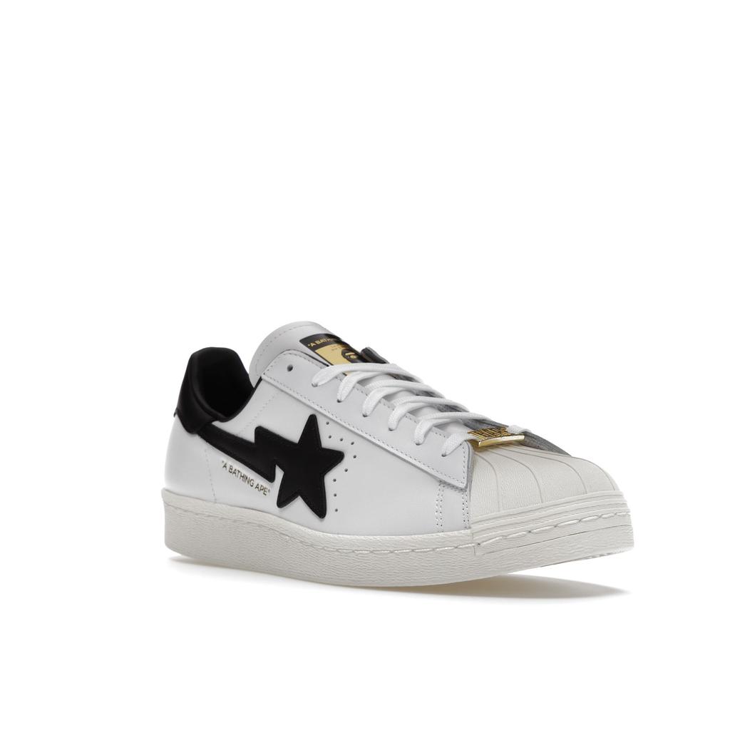 BAPE X Adidas Superstar White Black Unisex Sneakers GZ8980