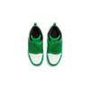 Jordan Баскетбольные кроссовки Air 1 Lucky Green BP с противоскользящей подошвой и высоким берцем, детские, белые BQ7197-301