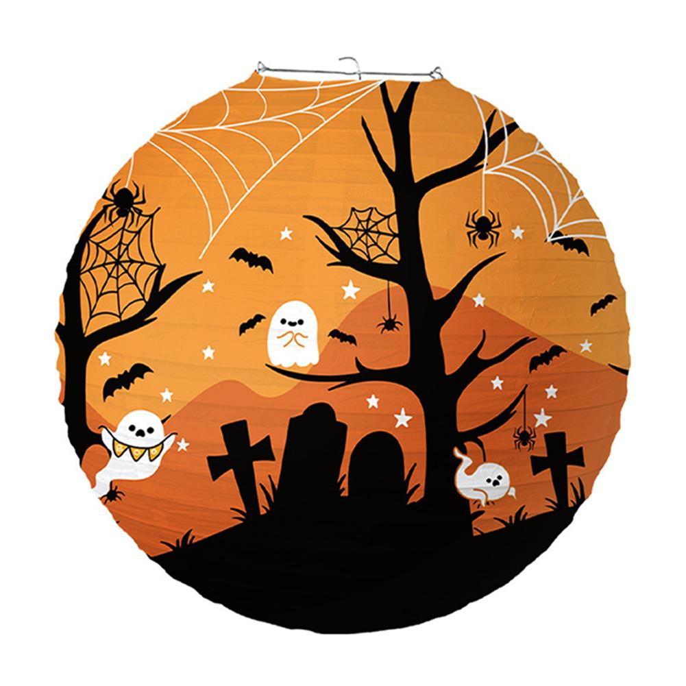 Halloween Decorations Paper Lantern Lamps 30cm Party Hanging Decorations Cute Halloween Indoor Outdoor Party Decoration Supplies