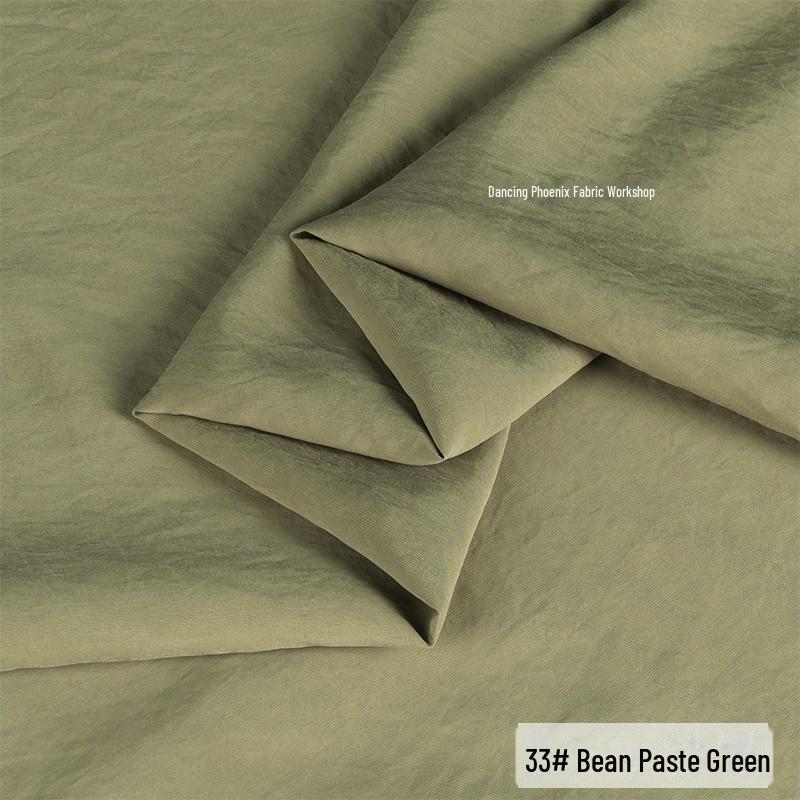 Ретро-песочная матовая медно-аммиачная шелковая ткань - неэластичный материал для верха/юбки Hazy Frost