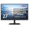 Fujitsu Display Full HD Monitor X Year WMD27011BT 27-inch (IPS/HDMI 2/Analog RGB/Speaker Equipped/VESA Compatible/3 Warranty)