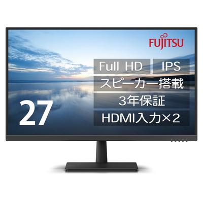 Fujitsu Дисплей Full HD Монитор x Год WMD27011BT 27 дюймов (IPS/HDMI 2/Аналоговый RGB/Оборудован динамиками/Совместимость с VESA/3 гарантии)