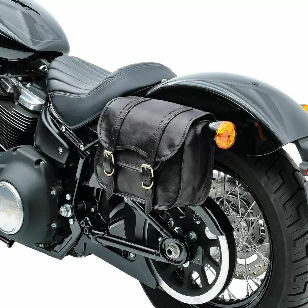 Кожаная сумка для мотоцикла, кофры, черная боковая седельная сумка, седельные сумки, две сумки