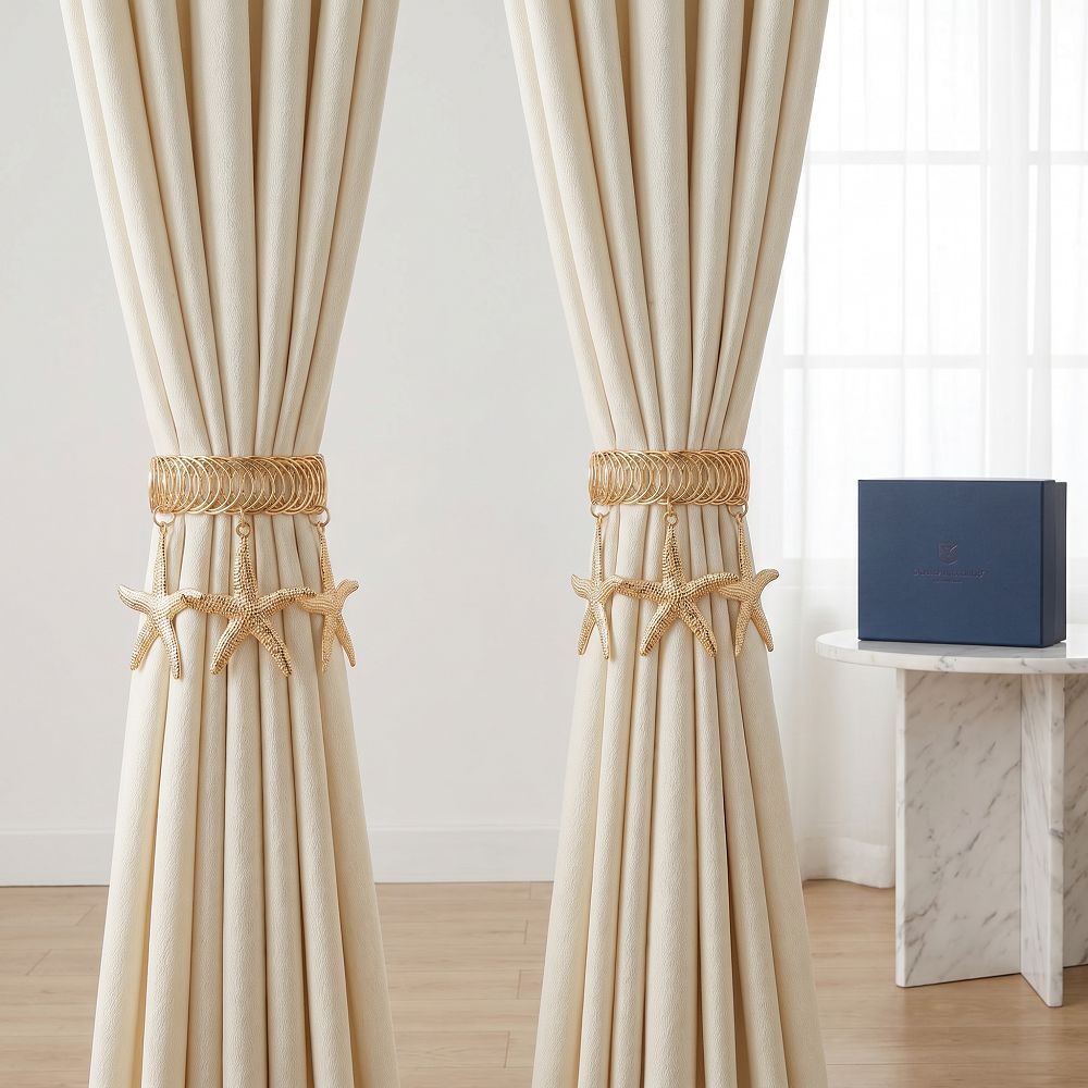 2Pcs Creative Curtain Buckle Vintage Curtain Holdbacks Simple Curtain Tie Backs  Room Ornaments