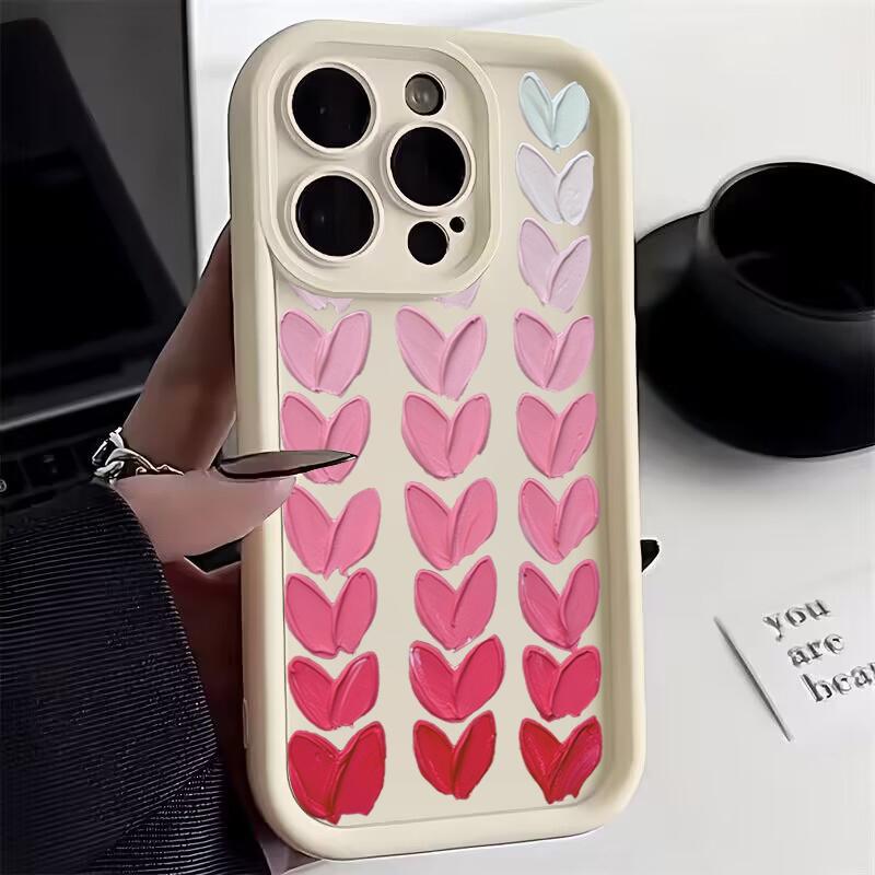 Чехол для телефона из силикона с масляной живописью для iPhone 11 13 14 Pro Max XS15 X XR 12 13 7 8 16 Plus SE с защитой объектива камеры
