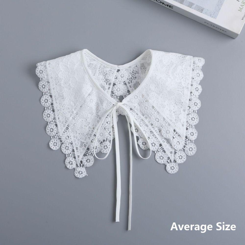 Lace Hollow Collar Detachable Shawl Decoration New Fake Collar Women