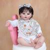BZDOLL 48CM 3D Marble Texture Skin Visible Veins Soft Silicone Reborn Baby Doll Toy For Girl 19 Inch Cloth Body Child Dress Up Boneca