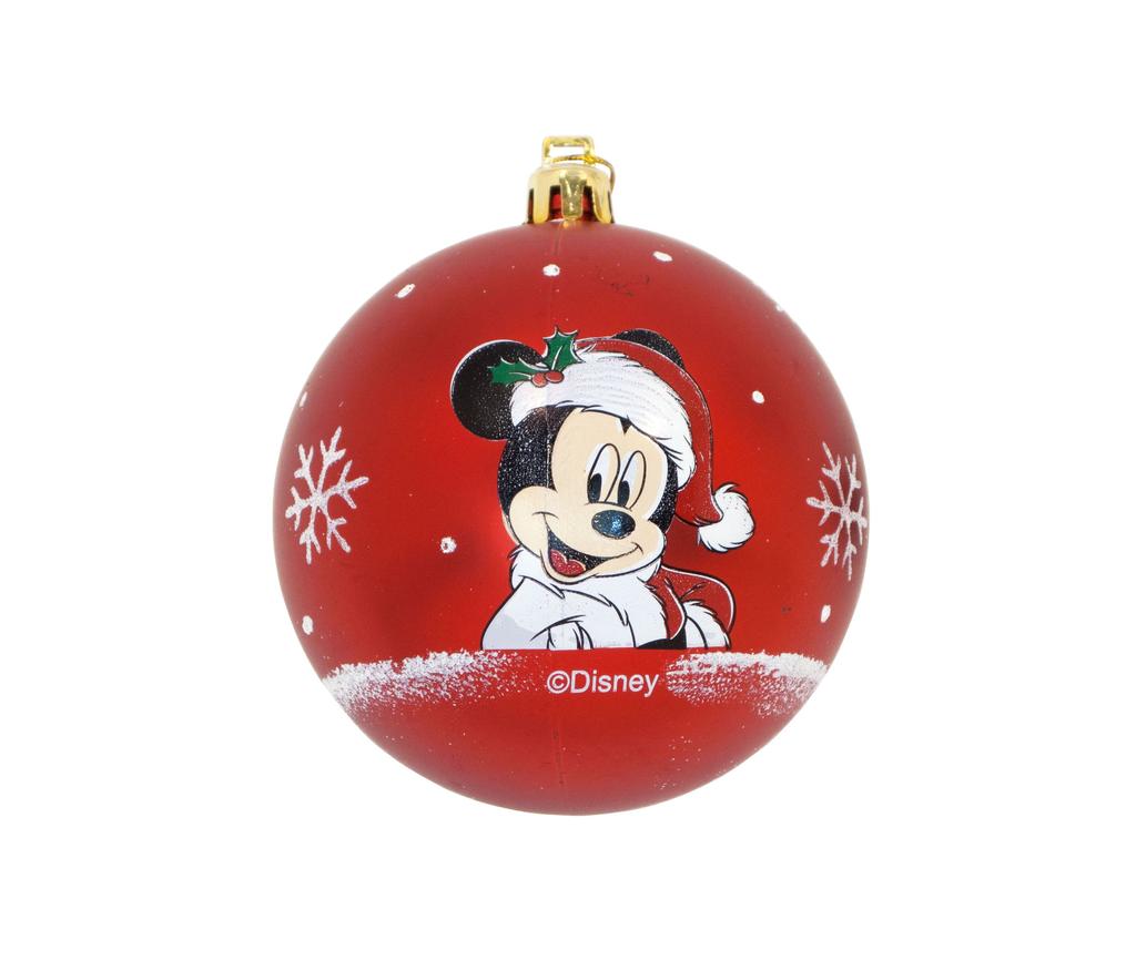 ARDITEX WD13421 DISNEY-Mickey Pack of 6 Christmas tree balls diameter 8cm