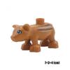 Big Size Building Blocks Animal Accessorie Compatible Duplo Rabbit Fish Bear Chicken Pig Duck Dog Cat Horse Cow Sheep Toys Gifts