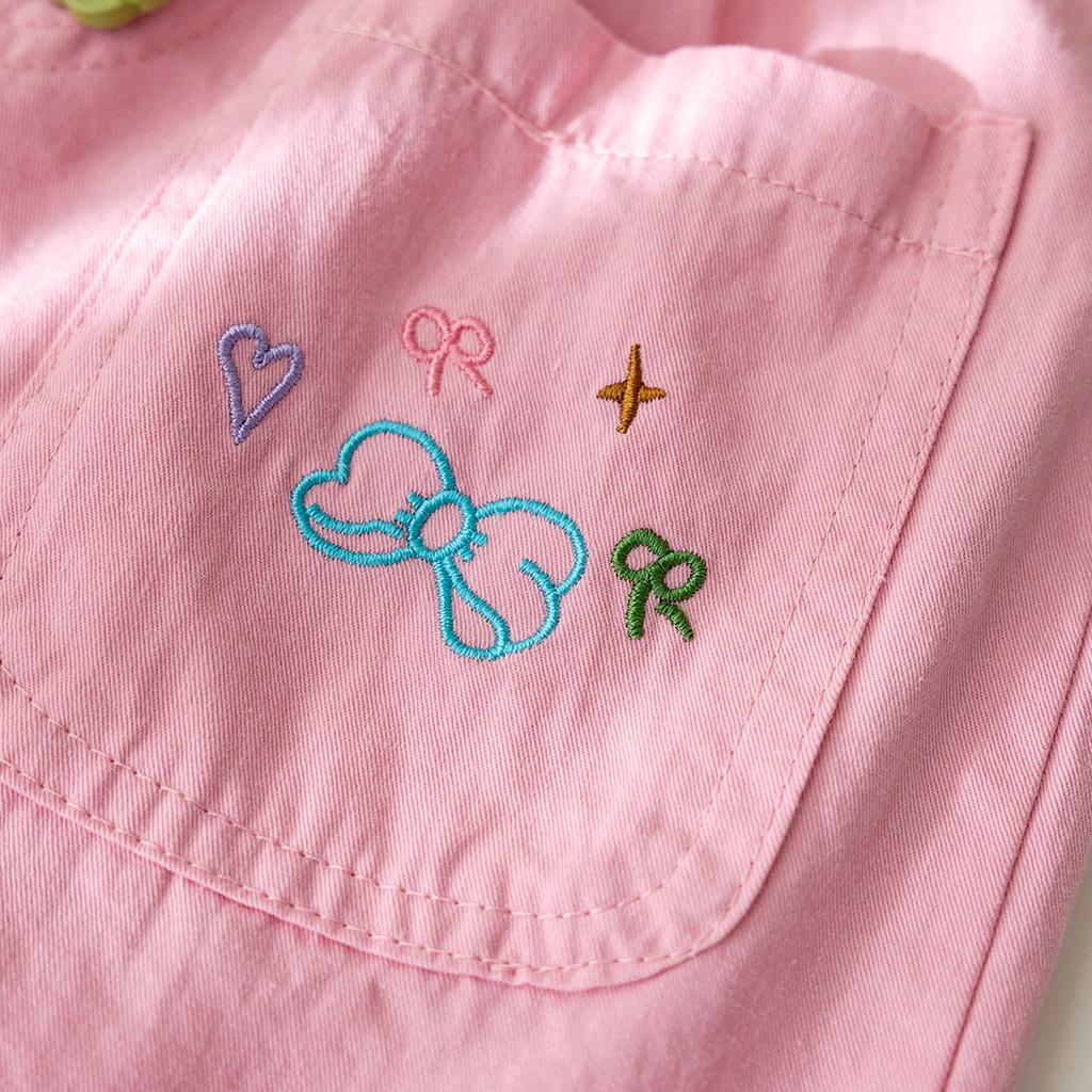 Кружевные повседневные брюки для девочек, летние милые вышитые шорты, детские корейские шорты