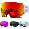 Maxjuli Professional Magnetic Ski Goggles Double Layers Lens Anti-Fog Uv400 Skiing Snowboard Glasses Snowmobile For Men Women M6