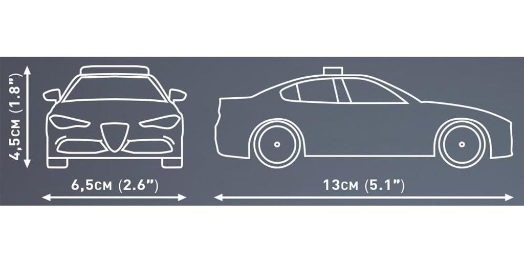 COBI Block Alfa Romeo Giulia ALFA ROMEO Police Car 90 деталей Совместимо с Lego IN 24606 1/35 [СДЕЛАНО В ЕС]