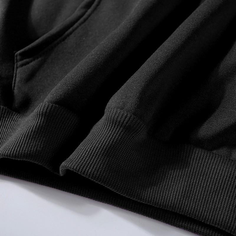 Devils Island Color Block Embroidered Windbreaker Hooded Zip Jacket Casual Loose Fit Outerwear