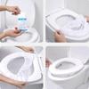 50pcs Disposable Non-woven Toilet Seat Cushion White Square Independent Thick Universal Travel Toilet Cover Cushion Toilet Ring