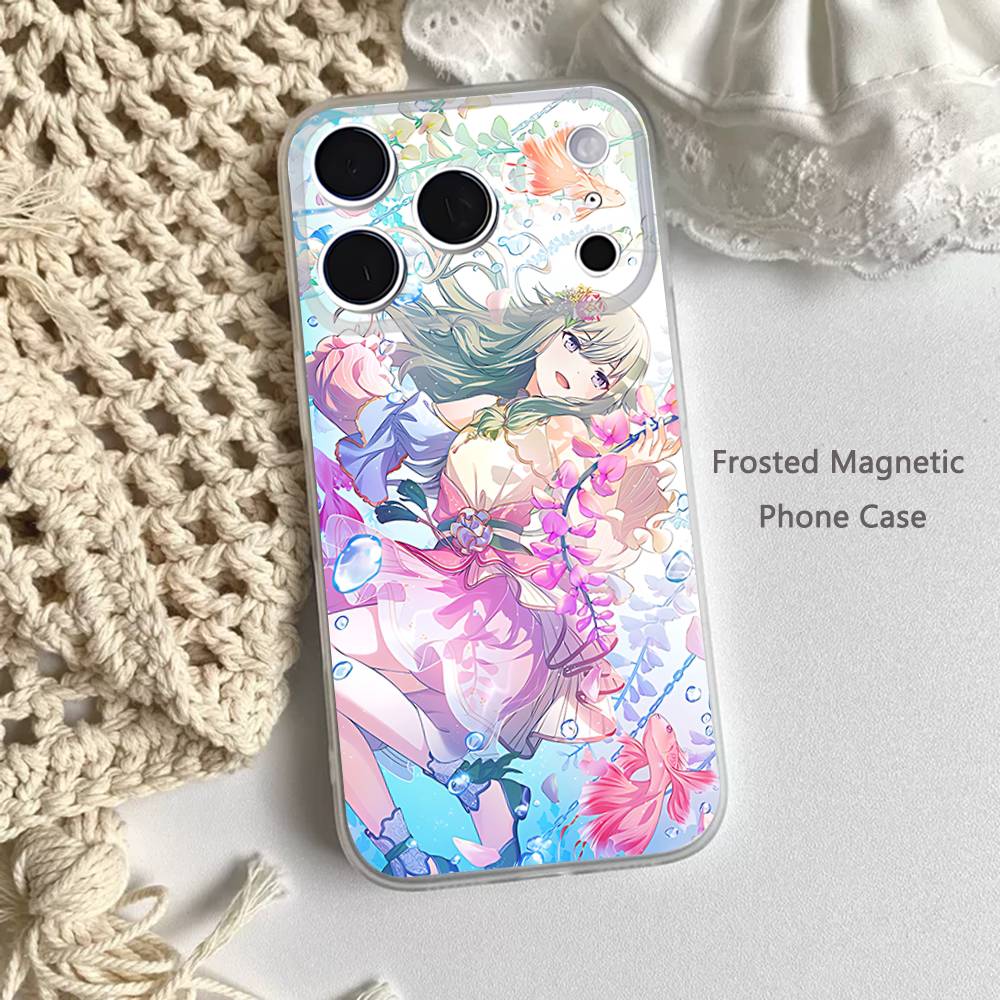 Милый P-ProjectS S-SEKAI Для iPhone 11,12,13,14,15,17,16,Pro,Plus,E,Max,Air,Mini Прозрачный Магнитный Матовый Чехол