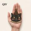 Halloween Wooden Ornaments 6 Pcs Vintage Ornaments, Rustic Farmhouse Cat Owl Pumpkin Hanging Decorations for Party Ghost Tree Home Decor Style
