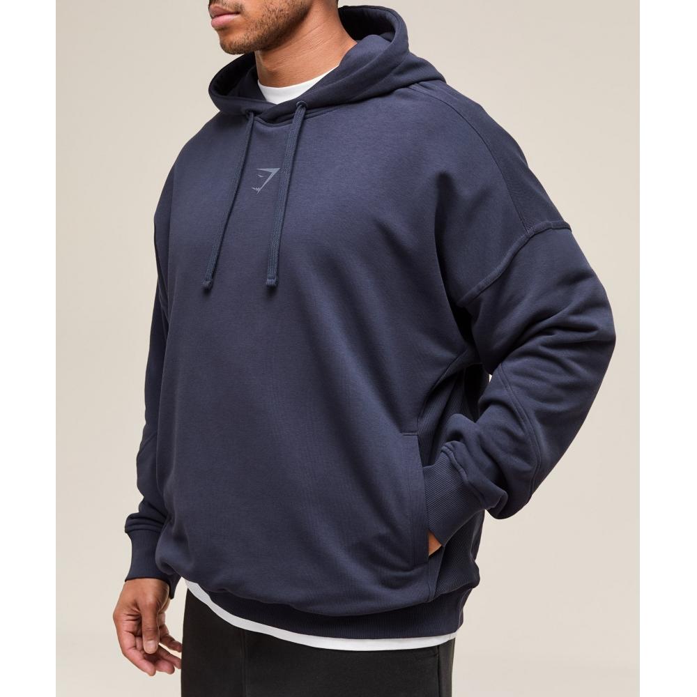 Gymshark Толстовка с капюшоном Power Heavy Blue A2c9h Uctn