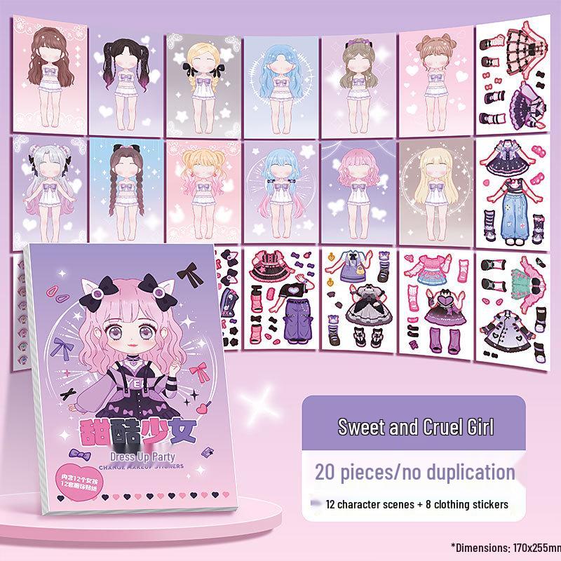 Наклейки для журнала 'Костюм принцессы': Книга-поделка «Сделай сам: Полная трансформация тела и детский макияж»