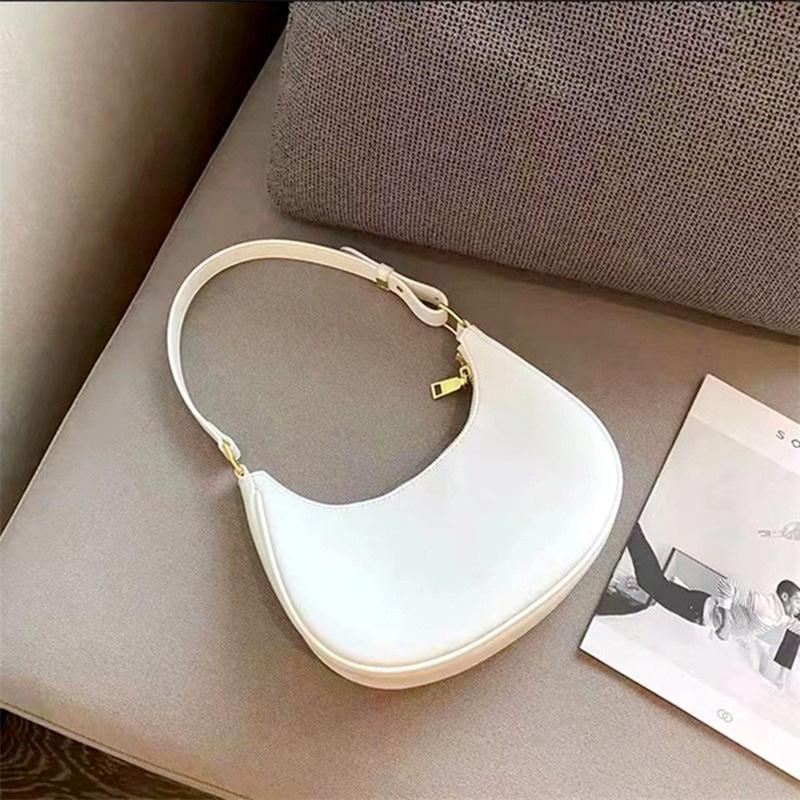Women's Clutch Handbags Fashion Solid Color PU Underarm Shoulder Bag Female Bag